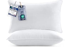 Utopia Bedding Almohadas (2 Unidades), 50 x 70 cm Almohadas de Primera, Fibra Hueca Virgen Siliconada, Almohadas Suave de Fácil Cuidado (Blanco)