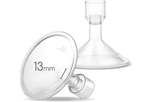 Maymom Myfit 13Mm Shields Compatible with Medela Breast Pump- Personalfit, Freestyle, Harmony, Maxi Connector; Connect to Widemouth/Narrow Connector, Personalfit/Freestyle Flex Connector; 2Pcs