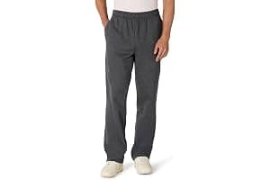 Amazon Essentials Pantalones Deportivos de Forro Polar con Parte Inferior Abierta (Disponibles en Tallas Grandes y Largos Especiales) Hombre