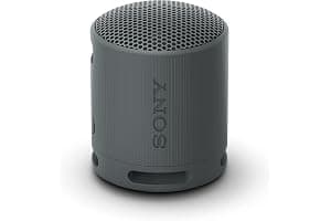 Sony Altavoz Bluetooth SRS-XB100, Ligero, Compacto, Altavoz Resistente al Agua y al Polvo IP67, hasta 16 h de batería, Correa Adaptable, Negro