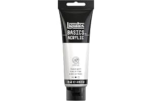 Liquitex Basic Acrylic - Tubo de Pintura Acrílica, 118 ML, Blanco (Blanco De Titanio)