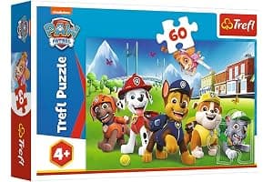 Trefl, Puzzle, Paw Patrol, En el Claro, de 60 Piezas, para niños a Partir de 4 años