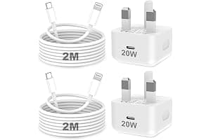 KTDRJN for iPhone Charger Fast Charge, 2Pack PD 20W Fast Apple Charger Cable 2M, iPhone Fast charger Plug with USB C To Lightning Cable for iPhone 14 13 12 11 Pro Max XS XR X 8 7 6 Plus, iPad and iPod
