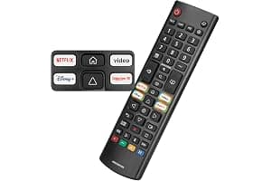 Mando Universal de Reemplazo para LG Smart TV, Control Remoto Infrarrojo Mejorado con Botones de Acceso Rápido para Netflix, Disney+ y Rakuten TV
