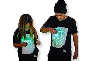 Illuminated Apparel Camiseta con diseño Interactivo con luz Que Brilla en la Oscuridad