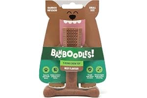 Bamboodles Dog Chew Toy – Small | Beef Flavour | Long Lasting Chew toy for Small Dogs | Durable and Safe Daily Chew