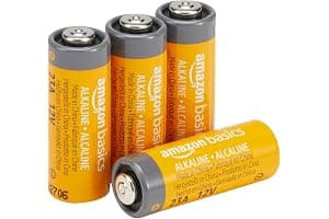 Amazon Basics - Paquete de 4 pilas alcalinas 23A de larga duración, 12 voltios