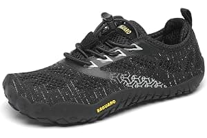 SAGUARO Minimalistas Barefoot Zapatillas de Trail Running Niños Zapatillas de Deporte Transpirables para Exterior Interior