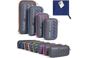 BAGAIL Toallas de Viaje de Microfibra, Toallas de Campamento, Toallas de baño y Toallas de Playa, Secado rápido - Súper absorción de Agua - Súper Compacto, Muy Adecuado para el Deporte y el Fitness