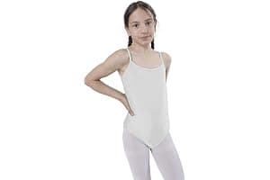 Carnavalife Maillot Ballet Danza Niñas sin Mangas, Leotardos de gimnasia con estilo camisola, Maillot Baillot de Cuello Redondo para Gimnasia Baile Fiesta