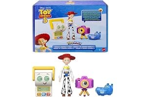 Mattel Disney Pixar Toy Story 5 Jessie y el Equipo Doble A Multipack con Figuras articuladas de acción de 17,78 cm a Escala de Juego, JLR69