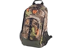 WORKTEAM Mochila de Caza 23L, Camuflaje, Compartimentos Múltiples con Doble Cremallera, Laterales de Rejilla, Tirantes Acolchados y Espalda Ergonómica para Outdoor y Montaña