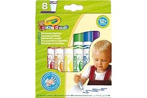CRAYOLA Mini Kids - Set de 8 Rotuladores Lavables, Segura Punta Redondeada, Ideal para la Primera Infancia - Edad Recomendada: 12 Meses, 8324