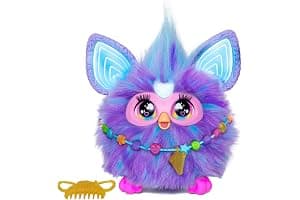 Furby Electronic Plush Toy with Sounds for Kids, Plush Toys, Interactive Talking Furby Collectible, 15 cm/6 inch, Soft to the Touch, Purple