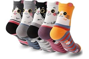 Kyralyn Birthday Gifts for Women Her Cat Socks, Cute Gifts Socks for Cat Lover Mum Teenage Girls Ladies Girlfriend Sister Nana, Unusal Surprise Friendship Besties Retirement Anniversary Present Idea