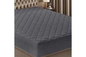 Utopia Bedding Quilted Fitted Mattress Protector Double Bed Fitted Sheet Stretch Fitted Sheet Extends to 40cm Deep Machine Wa