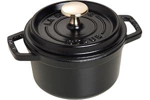 STAUB Cacerola/Cocotte de Hierro Fundido, 14 cm de Diámetro, 0,8 L, Negro