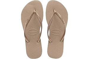 Havaianas Slim Chanclas Elegantes, Duraderas y Versátiles, con Suela Texturizada para Agarre y SoporteMujer