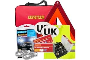 GADLANE European Driving Kit France - 8 PCS Europe Car Travel Kit - NF Approved Alcohol Breathalysers, Warning Triangle, UK S