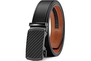 CHAOREN Belts for Men - Ratchet Leather Mens Belt 1 3/8" for Jeans - Fits Everywhere