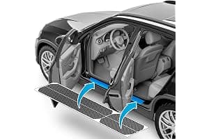 uProtect Protector Umbrales Puertas de Coche Compatible con VW Tiguan 3 (III) CT I 2024-2025 - Accesorios vinilos para Puertas Adhesivo Carbono