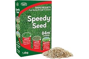 Pronto Seed Premium Fast Growing Grass Seed 1.4kg – Hard Wearing Lawn Seeds for Overseeding & New Turfs – Covers 84m, Hard Wearing, DEFRA Approved & Tailored for UK Climate (1.4kg)