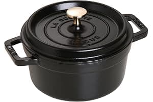 STAUB Cacerola/Cocotte de Hierro Fundido, 20 cm de Diámetro, 2,24 L, Negro