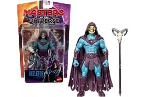 Masters of The Universe Skeletor Figura de acción del Villano de 13,97 cm con Aspecto Fiel al de la película, 14 articulaciones móviles y báculo Havoc con Cabeza de Carnero, JKH92