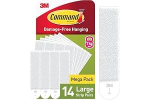 Command Picture Hanging Strips, Large, Value Pack - 14 Pairs (28 - for Frames, Mirrors, Wall décor - Damage Free Hanging, White