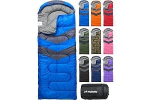 MalloMe – Saco de Dormir para Adulto, niño, Invierno, Verano, Primavera, otoño, plumón para 1 Persona, Impermeable, Bolsas de Dormir y Senderismo – Bolsa de Dormir Ultraligera, compacta para Dormir
