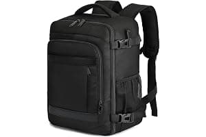 KLOSTAIN Mochila Viaje Cabina Avion 40x20x25 para Ryanair 20L Mochila Cabina Equipaje de Mano Bolso Mochilas Hombre para Portatil Negro