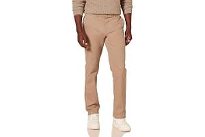 Amazon Essentials Pantalones Informales de Estilo Chino, Elásticos y de Corte Ajustado Hombre