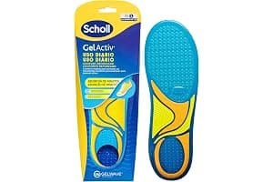 Scholl GelActiv Uso Diario Plantillas de Gel con Memory Foam para Hombre-Antifatiga, Amortiguación Avanzada, Espuma Viscoelástica y GelWave, Compatibles todo tipo de Botas o Zapatillas, Talla 40-46.5