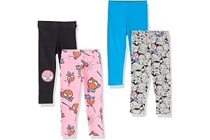 Amazon Essentials Disney | Marvel | Star Wars | Frozen | Princess Girls and Toddlers' Leggings, Multipacks
