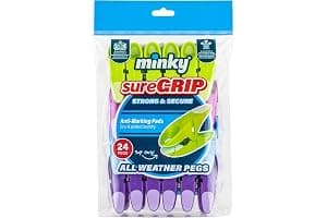 Minky SureGrip Pegs, Assorted color, Pack of 24