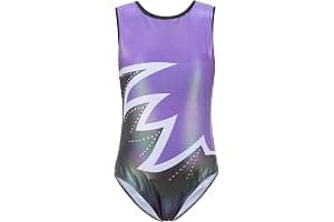 Bezioner Maillot de Gimnasia Leotardos de Danza Body Ballet Clásico Sin Mangas/Manga Larga para Niña 3-14 Años