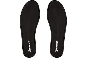 riemot Plantillas Memory Foam para Zapatos de Hombre y Mujer, Plantillas para Zapatillas Botas, Cómodas y Amortiguación para Trabajo, Deportes, Caminar, Senderismo, M-Negro EU 43