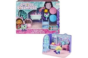 La Casas de Muñecas de Gabby - El Baño de Siregata de Gabby's Dollhouse con 1 Figura, 3 Accesorios, 2 Caja Sorpresa y 3 Muebles - Juguetes Niñas 3 años +