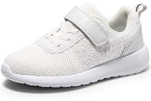 Harvest Land Girls Trainers Kids Athletic Shoes Toddlers Glitter Sneakers Breathable Tennis Running Sports Shoes