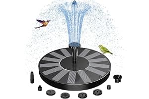 AISITIN Solar Water Fountain, Solar Powered Water Fountain with Multiple Nozzles, Floating Solar Pond Pump,Solar Water Feature for Bird Bath, Garden, Pond, Pool and Fish Tank