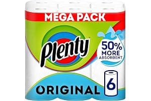 Plenty Kitchen Roll, 6 Rolls, 2-Ply Tissue