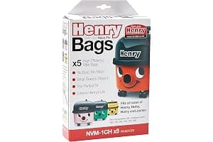 Henry NVM-1CH/907076 HepaFlo Vacuum Bags, Pack of 5, White