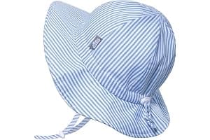 JAN & JUL Grow-with-Me Large Brim Cotton Floppy Sun Hat with UV Protection for Girls