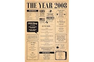 Hewson's Gifts 2008 Poster - Original Gift For 18th Birthday Or Couple Celebrating 18th Wedding Anniversary 18th Birthday (A4 Poster, Unframed)