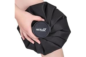 Bolsa de hielo - Tapón de rosca - Marca NEOtech Care - Diseño (Negro, 28cm)