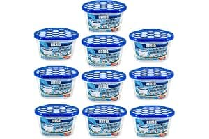 ANSIO Dehumidifier Disposable Pack of 10 Room Moisture Absorber Condensation Remover De Humidifiers for Damp, Mould in Home, Bathroom, Window, House, Kitchen, Wardrobe, Bedroom Interior Moisture Traps