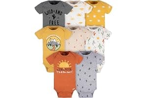 Gerber 8-pack Short Sleeve Onesies Bodysuits Juego de camiseta para bebés Unisex bebé (Pack de 8)