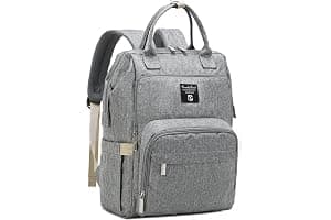 Pomelo Best Baby Changing Backpack Stylish Multifunctional Large Nappy Baby Bag with Changing Mat and Stroller Straps