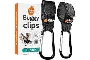 Baby Uma Buggy Clips - 2022 Double-Platinum Winning Pram Clips, Universal Pram Accessories, 5 kg Weight Capacity & Non-Slip, Baby Travel Essentials