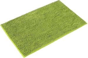 WohnDirect Alfombra Baño Verde 70 x 120 cm • Alfombrilla baño Antideslizante y Lavable • Cómoda Y Súper Absorbente